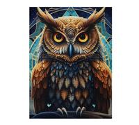 Jigsaw Puzzle for Teenagerss 52x38cm/1000pcs Enchanted Owl Artwork Jigsaw for Adults Hands-on Game Wall Decoration Unique Gifts for Birthday And Christmas 52x38cm/1000pcs
