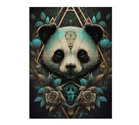 Jigsaw Puzzle for Teenagerss 52x38cm/1000pcs Enchanted Panda Portrait Puzzles for Adults Toy Wall Decor Presents for Women Unique Gifts for Birthday And Christmas 52x38cm/1000pcs