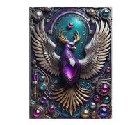 Jigsaw Puzzle for Teenagerss 52x38cm/1000pcs Future Steampunk Phoenix Adult Puzzles Brain Teaser Game Difficult Challenge Unique Gifts for Birthday And Christmas 52x38cm/1000pcs