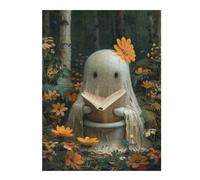 Jigsaw Puzzle for Teenagerss 52x38cm/1000pcs Ghost Sitting on Toilett Adult Puzzles Brain Teaser Game Difficult Challenge Unique Gifts for Birthday And Christmas 52x38cm/1000pcs