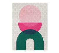 Jigsaw Puzzle for Teenagerss 52x38cm/1000pcs Modern Geometry 5 Jigsaws for Adults Brain Teaser Game Hand Speed Race Parent-child Interaction 52x38cm/1000pcs