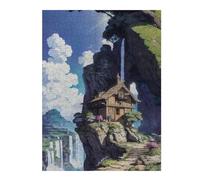 Jigsaw Puzzle for Teenagerss 52x38cm/1000pcs Mountain Retreat with Waterfall Jigsaw for Adults Hands-on Game Wall Decoration Unique Gifts for Birthday And Christmas 52x38cm/1000pcs