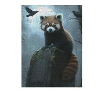 Jigsaw Puzzle for Teenagerss 52x38cm/1000pcs Red Panda Guardian Jigsaws for Adults Brain Teaser Game Hand Speed Race Parent-child Interaction 52x38cm/1000pcs