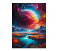 Jigsaw Puzzle for Teenagerss 52x38cm/1000pcs Red Planet Adult Puzzles Brain Teaser Game Difficult Challenge Unique Gifts for Birthday And Christmas 52x38cm/1000pcs
