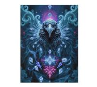 Jigsaw Puzzle for Teenagerss 52x38cm/1000pcs Sapphire Raven Stonimal Jigsaws for Adults Brain Teaser Game Hand Speed Race Parent-child Interaction 52x38cm/1000pcs
