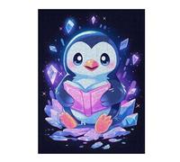Jigsaw Puzzle for Teenagerss 52x38cm/1000pcsPenguin Reading A Book Teenagers Puzzles Relaxing Games Hand Speed Race Difficult And Challenge 52x38cm/1000pcs