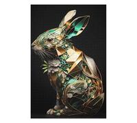 Jigsaw Puzzle for Teenagerss 75x50cm/1000pcs Abstract Geometric Rabbit Jigsaws for Adults Brain Teaser Game Hand Speed Race Parent-child Interaction 75x50cm/1000pcs