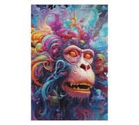 Jigsaw Puzzle for Teenagerss 75x50cm/1000pcs Chimpanzee Portrait Jigsaw for Adults Hands-on Game Wall Decoration Unique Gifts for Birthday And Christmas 75x50cm/1000pcs