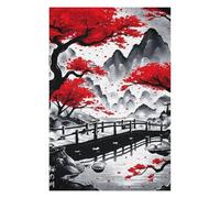 Jigsaw Puzzle for Teenagerss 75x50cm/1000pcs Japanese River Ink Wash Jigsaw for Adults Hands-on Game Staycation Kill Time Birthday And Unique Gifts 75x50cm/1000pcs