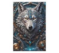 Jigsaw Puzzle for Teenagerss 75x50cm/1000pcs Lunar Sentinel Wolf Jigsaw for Adults Hands-on Game Staycation Kill Time Birthday And Unique Gifts 75x50cm/1000pcs