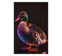 Jigsaw Puzzle for Teenagerss 75x50cm/1000pcs Neon Duck Adult Puzzles Brain Teaser Game Difficult Challenge Unique Gifts for Birthday And Christmas 75x50cm/1000pcs