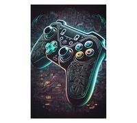 Jigsaw Puzzle for Teenagerss 75x50cm/1000pcs Neon Gaming Controller Artwork-3 Puzzles for Adults Toy Wall Decor Presents for Women Unique Gifts for Birthday And Christmas 75x50cm/1000pcs