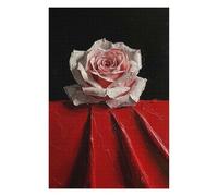 Jigsaw Puzzle for Teenagerss 75x50cm/1000pcs Single Pink Rose Jigsaws for Adults Brain Teaser Game Hand Speed Race Parent-child Interaction 75x50cm/1000pcs
