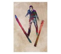 Jigsaw Puzzle for Teenagerss 75x50cm/1000pcs Ski Jumping Adult Puzzles Brain Teaser Game Difficult Challenge Unique Gifts for Birthday And Christmas 75x50cm/1000pcs