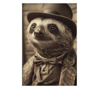 Jigsaw Puzzle for Teenagerss 75x50cm/1000pcs Sloth Retro Jigsaw for Adults Hands-on Game Staycation Kill Time Birthday And Unique Gifts 75x50cm/1000pcs