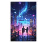 Jigsaw Puzzle for Teenagerss 75x50cm/1000pcs Technology City Night Adult Puzzles Brain Teaser Game Difficult Challenge Unique Gifts for Birthday And Christmas 75x50cm/1000pcs