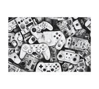 Jigsaw Puzzle for Teenagerss 75x50cm/1000pcs Video Game Controllers A Visual Journey Through Gaming History Adult Jigsaw Anti-Stress Toys Perfect Decoration for Is Ideal As A Gift 75x50cm/1000pcs