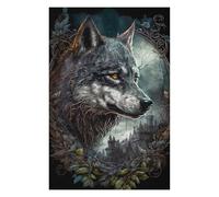 Jigsaw Puzzle for Teenagerss 75x50cm/1000pcs Wolf Sweet Jigsaws for Adults Brain Teaser Game Hand Speed Race Parent-child Interaction 75x50cm/1000pcs