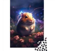 Jigsaw Puzzle for Tiny Hamster On Mars 1000 Piece Jigsaw Puzzles Wooden Jigsaw for Adults & Challenge Family 1000pcs (75x50cm)