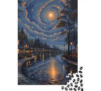 Jigsaw Puzzle Forest House 1000 Piece Jigsaw Puzzles Paper Jigsaw for Adults & Challenge Family 1000pcs (38x26cm)