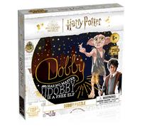 Winning Moves Harry Potter Dobby 250 Piece Jigsaw Puzzle Game English Edition, Dobby is pictures with a selection of quotes including Dobby is a free elf, gift and toy for Ages 6 plus