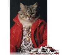Jigsaw Puzzle Gift Celebrity Meme Cat 500 Piece Jigsaw Puzzles for Adults Wooden Jigsaw Puzzle for Adults & Home Decoration 500pcs (52x38cm)