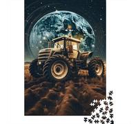 Jigsaw Puzzle Gift Fantasy Tractor 500 Piece Jigsaw Puzzles for Adults Wooden Jigsaw Puzzle for Adults & Home Decoration 500pcs (52x38cm)