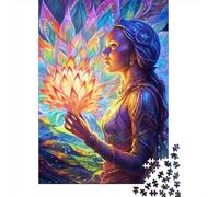 Jigsaw Puzzle Gift Rainbow Spirit 500 Piece Jigsaw Puzzles for Adults Wooden Jigsaw Puzzle for Adults & Home Decoration 500pcs (52x38cm)