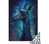 Jigsaw Puzzle Giraffe Otherworldly 1000 Piece Jigsaw Puzzles Paper Jigsaw for Adults & Challenge Family 1000pcs (38x26cm)
