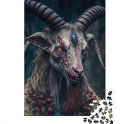 Jigsaw Puzzle Goat Devil9 1000 Piece Jigsaw Puzzles Paper Jigsaw for Adults & Challenge Family 1000pcs (38x26cm)