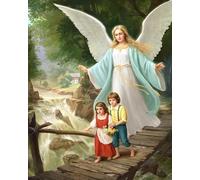 Jigsaw Puzzle Guardian Angel andren Crossing Bridge Challenge Puzzles Educational Game for Adults Wooden Puzzles Nature Props Kid Gift Toy_300pcs