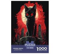Jigsaw Puzzle Halloween Cat Challenging Birthday Gift Family Animals Development Toys 1000 Piece for Kids And Adults 38x26cm/1000pcs