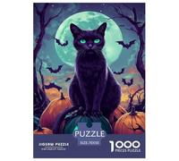Jigsaw Puzzle Halloween Cat Challenging Home Decor Impossible Hard Animals Birthday Party Gift Toy 1000 Piece for Kids And Adults 70x50cm/1000pcs