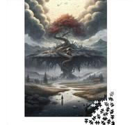 Jigsaw Puzzle Heaven Tree Of Life 3 1000 Piece Jigsaw Puzzles Wooden Jigsaw for Adults & Challenge Family 1000pcs (75x50cm)