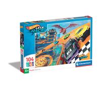 Jigsaw Puzzle Hotwheels 104 Pieces - Supercolor Puzzle For Children 6-8 Years, Cartoon, Cars, Gift For Boy/Girls, Puzzle For Kids, Made In Italy,
