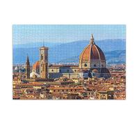 Jigsaw Puzzle Italy Florence Duomo Landscape Puzzles for Adults Teens, Educational Intellectual Decompression Games 1000 Piece