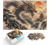 Jigsaw Puzzle Japanese Dragon Tattoo 1000pcs (70x50cm) for Adults | For the festive season, this adult jigsaw puzzle with 1000 pieces fits relaxed evenings through December.