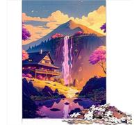 Jigsaw Puzzle Japanese style Jigsaw Puzzles 1000 Piece for Adults Recycled Cardboard for Adults & for Kids Age 12 and Up Educational Game for Adult Child (26x38cm)