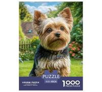 Jigsaw Puzzle Kids Yorkshire Terrier Cute Dog 1000 Pieces - Family Fun Educational Game for Adults & Kids | 38x26cm/1000pcs