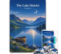 Jigsaw Puzzle Lake District Night 1000pcs (52x38cm) Puzzle Challenge | For shared winter evenings, this adult jigsaw puzzle with 1000 pieces turns winter downtime into puzzle time.