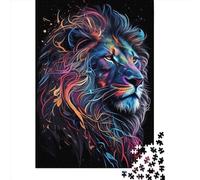 Jigsaw Puzzle Lion Animal Pop Art 46 Jigsaw Puzzles for Adults 1000 Pieces Paper Jigsaw Wall Art Puzzle Games 1000pcs (38x26cm)