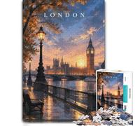 Jigsaw Puzzle London Cityscape with Big Ben 1000pcs (38x26cm) | For winter weekends and Christmas breaks: Adult jigsaw puzzle with 1000 pieces offers for the Christmas break.