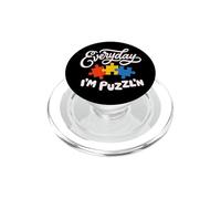 Jigsaw Puzzle Lover Dissectologist Everyday I'm Puzzl'n PopSockets PopGrip for MagSafe