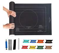 Jigsaw Puzzle Mat for 3000 Pieces, 150x100 cm Puzzles Mat Roll-Up Jigsaw Board Foldable Puzzle Saver Storage Felt Pad with 8 Sorting Trays, Easy to Store and Carry for Enthusiasts (Roll-type)