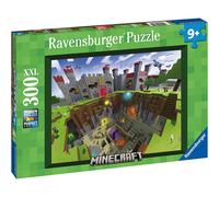 Ravensburger Minecraft Cutaway Jigsaw Puzzles for Kids Age 9 Years Up - 300 Pieces XXL - Toys for Children
