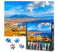 Jigsaw Puzzle - Napoli and Mount Vesuvius, Italy Landscape Puzzles