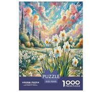 Jigsaw Puzzle Narcissus Flower Spring Challenging Birthday Gift Impossible Hard Flower Stress Relief Toy 1000 Piece for Adults 70x50cm/1000pcs