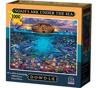 Jigsaw Puzzle - Noah's Ark Under the Sea" 1000 Pc By Dowdle Folk Art"