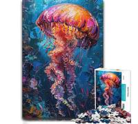 Jigsaw Puzzle Ocean Squid Painting 1000pcs (70x50cm) Adult Puzzle | Choose a relaxing puzzle activity around the table for calm focus.