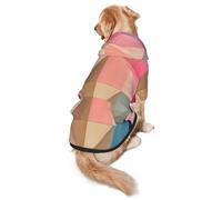 Jigsaw Puzzle of Three Colors Dog Hoodie for Medium and Large Dogs â€“ Soft Polyester Pet Clothes, Suitable for All Seasons